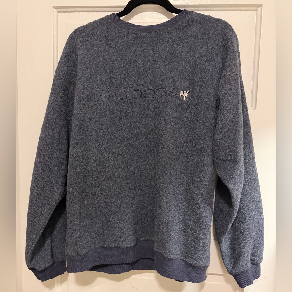 Big Dogs Men's Blue Crewneck Sweatshirt